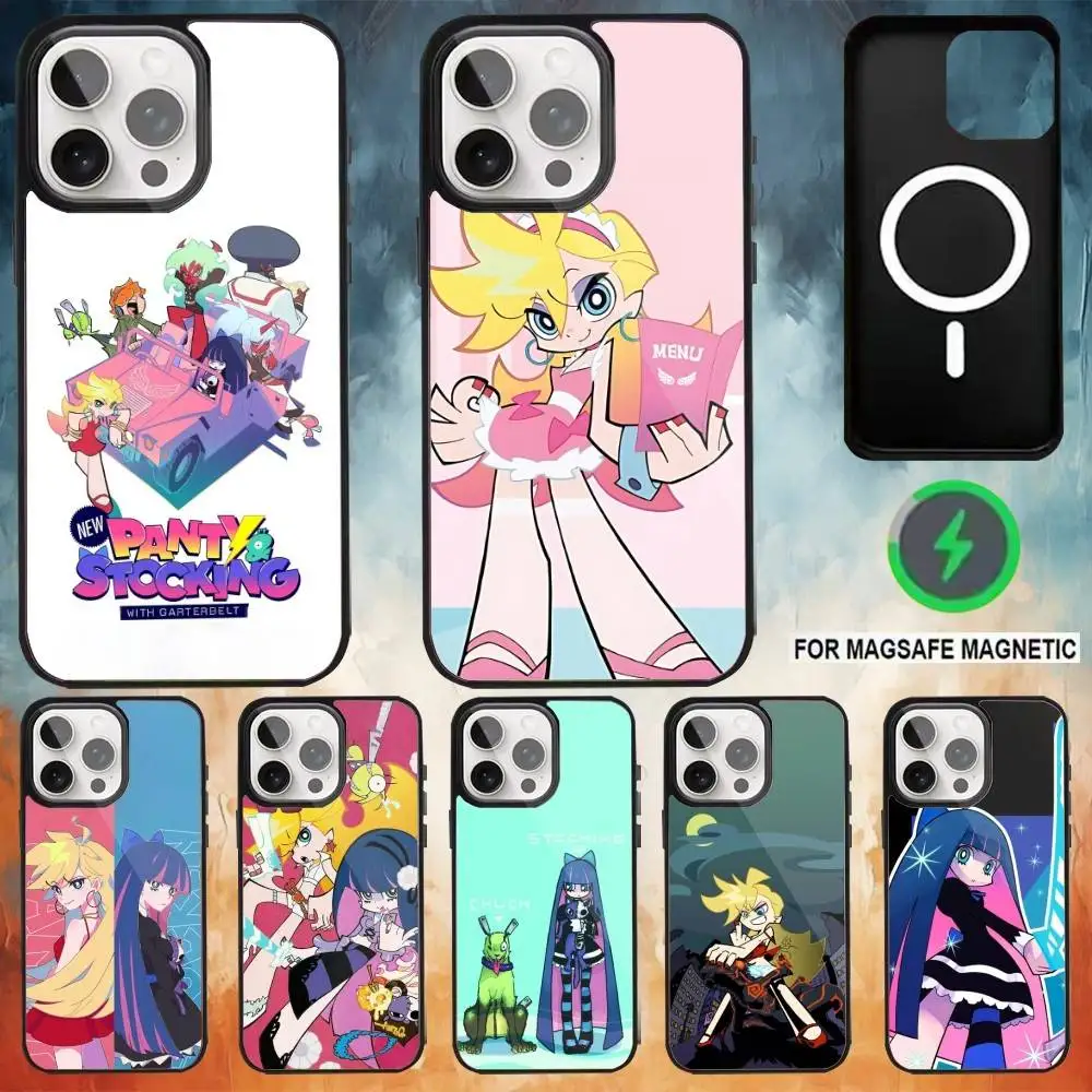 

Panty and Stocking With anime Garterbelt Phone Case For iPhone 17,16,15,14,13,12,Plus,Pro, for Magsafe Magnetic Wireless Charg