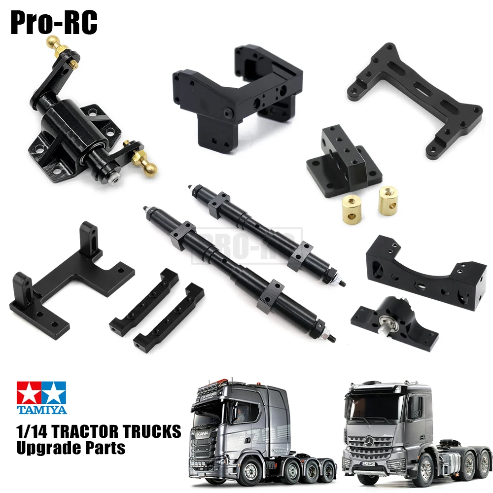 For Tamiya 1/14 RC Truck SCANIA 770S R620 VOLVO BENZ Man Servo Mount Axle Cross Member Upgrade Parts