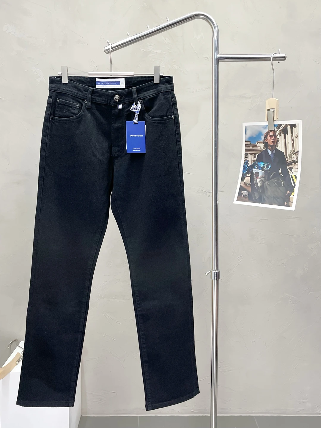 

BLLIYOSS Jeans Men 2025 F/W New comfortable casual elastic High-Quality Straight long pants Leather label Big Size 30-38