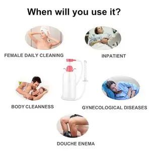 Bidet Vaginalreiniger, Douche Anal, Einlaufarsch, Reinigung von Syringo -Anus, Bewässerungsrückschütze, sauberer Vagina -Gerät, Badehörerzubehör, 600 ml 6 Hauptanalreinigungsverkäufe - №6