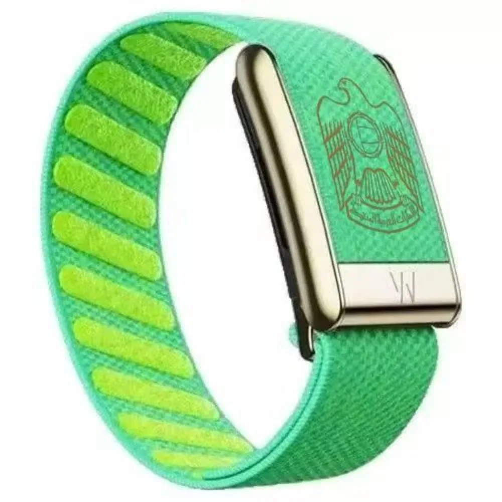 Compatible with WHOOP 5.0 Printed Nylon Elastic Replacement Band Breathable Sport Wrist Strap with Metal Frame
