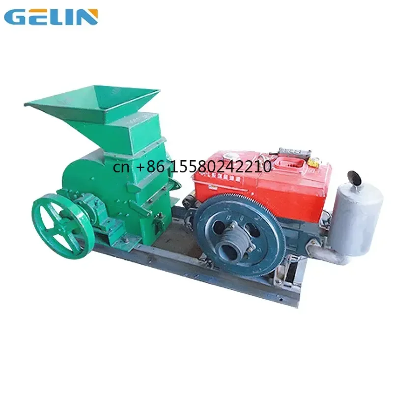 2026 hot for Portable Stone Breaking Machine Hammer Metal Shredder Small Jaw Crusher Hammer Mill for Gold Mining