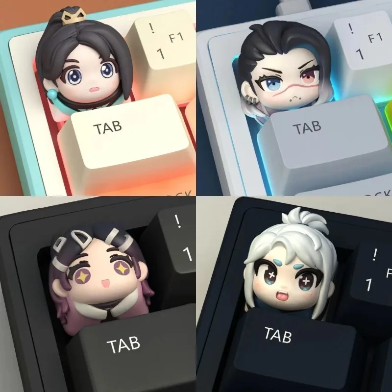 Valorant Personalized Resin Artisan Keycap Custom Decor Key Cap for MX Mechanical Keyboard Unique Desktop Gift