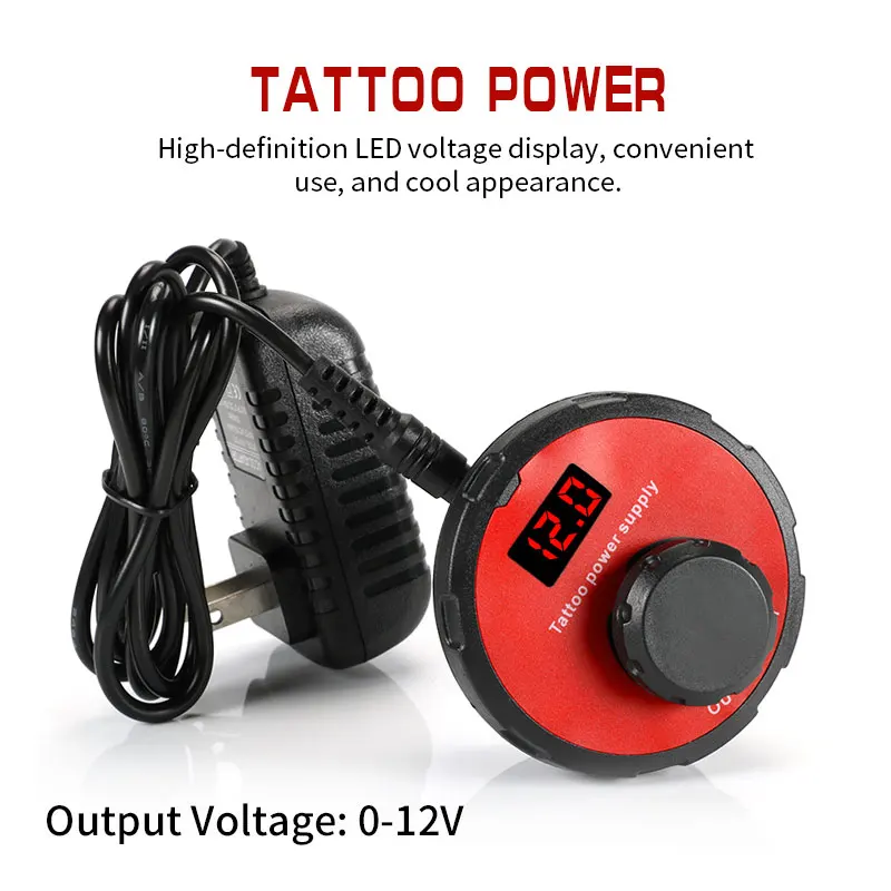 Tattoo Power Supply Kit Digital LCD Tattoo Machine Power Transfer Supply Permant Makeup Lip Eyebrow Tattoo Pen Power Source