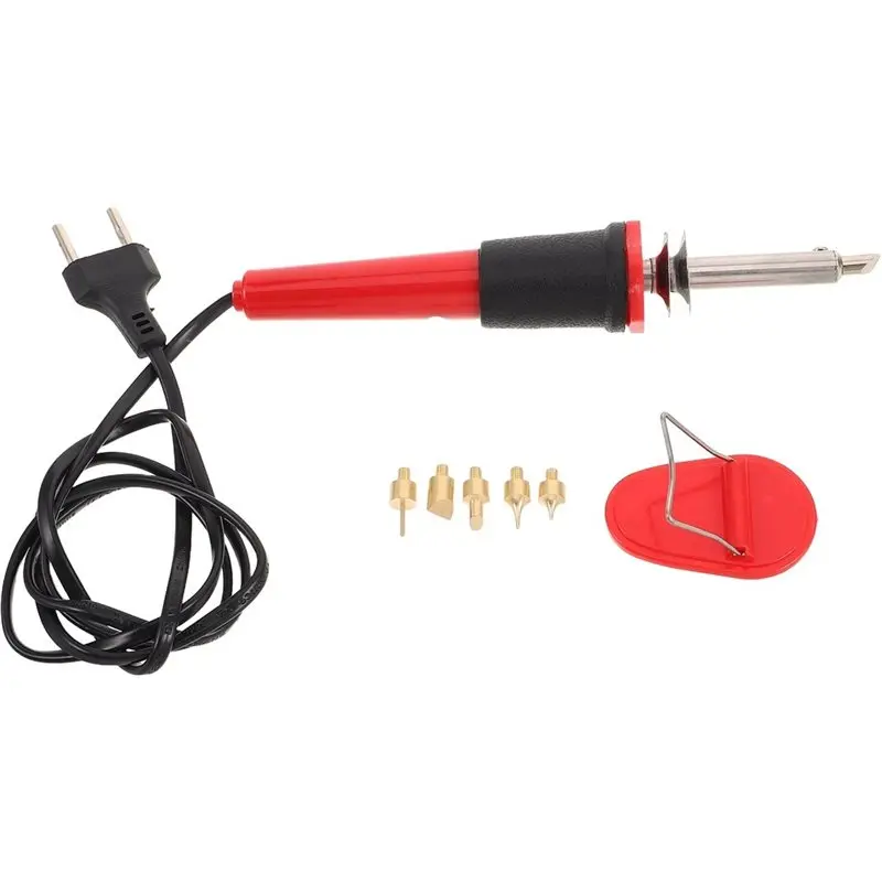 Y42A-Wood Burning Kit Carving Pyrography Tool Wood Burning Pen Electric Soldering Iron Kit Iron And Engineering Pen 1 Set EU Plu