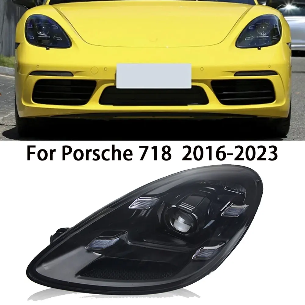 Auto lichter für Porsche Cayman 2007-2012 2016 LED Boxster Drl Projektor Objektiv Signal Scheinwerfer Zubehör Auto Zubehör