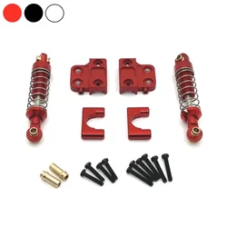 Amortiguador de eje trasero de Metal MN82 LC79 y juego de soporte de montaje de asiento fijo 1/12 RC accesorios de piezas de actualización de coche