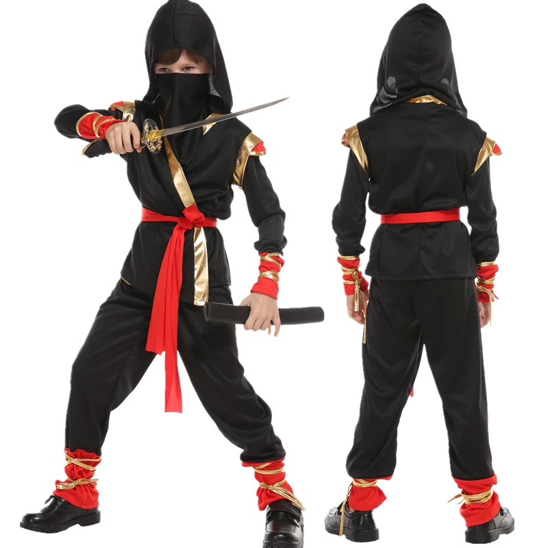 

Halloween Dragon Ninja Cosplay Costume Kids Boys Girls Warrior Birthday Party Gifts Coat Suit Japan Anime Ninja Costume