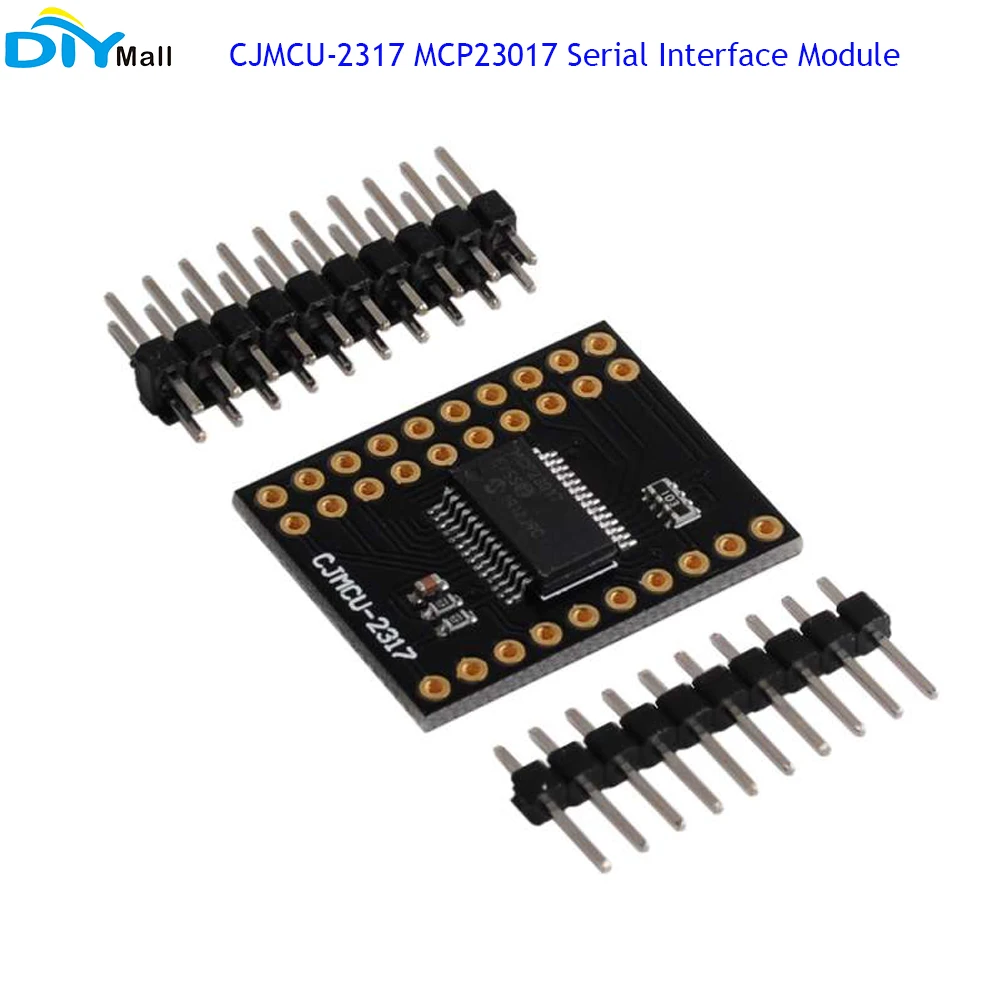 

Модуль последовательного интерфейса MCP23017 IIC I2C SPI, двунаправленный 16-битный расширитель ввода-вывода, 10 МГц, CJMCU-2317
