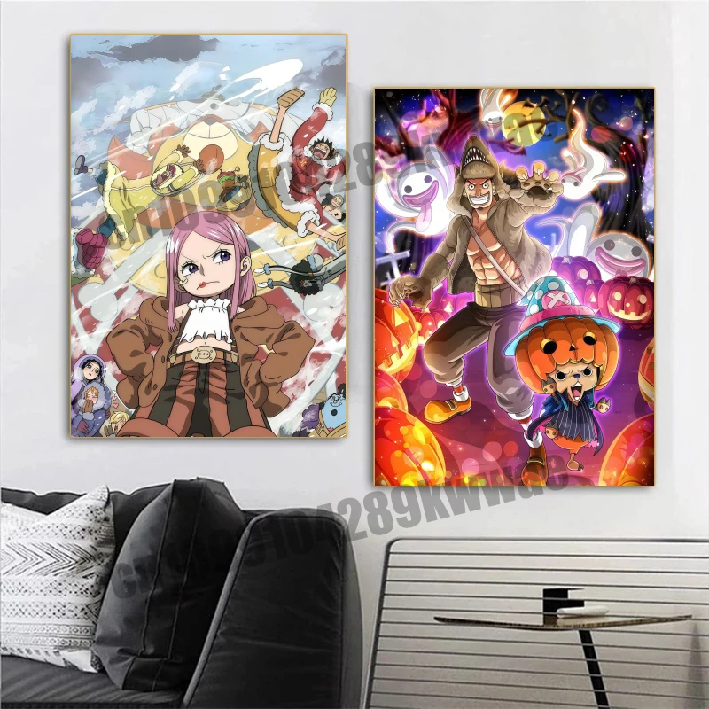 

Japanese Animation Classic One Piece Cute Atmosphere Art Picture Canvas Painting Art Poster Suitable for Living Room Decoration