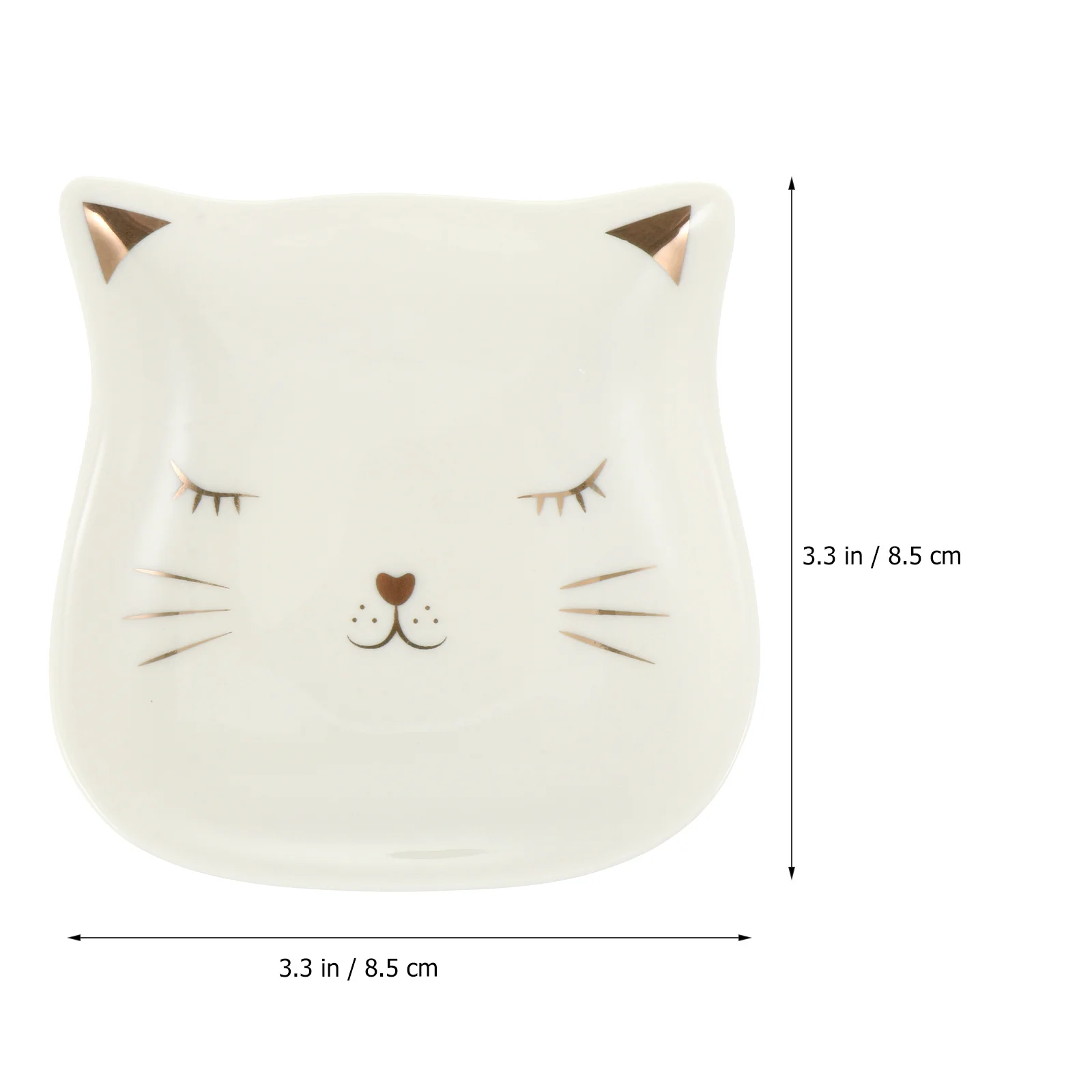 2 قطعة تصميم القط مجوهرات صينية تخزين أطباق السيراميك خواتم أقراط قلادة درج منظم الغذاء الفاكهة السوشي العرض