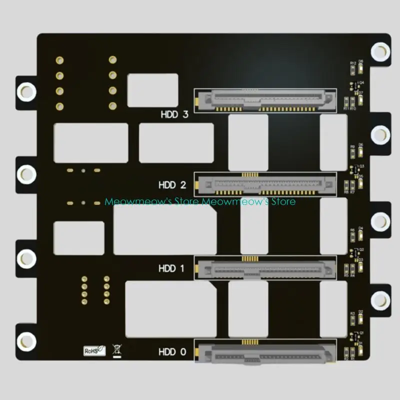 W91A Strong Metal Storage Backplanes For 6Gbps Drive Featuring SFF8643 Connection And Individual Activity LED Lights