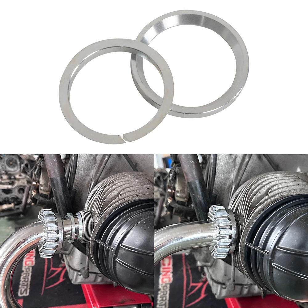 38mm/40mm Cafe Racer Clamping Ring Manifold Gasket 2PCS Motorcycle Bend Exhaust Gasket Connecting For BMW R45 R65 R75 R80 R100