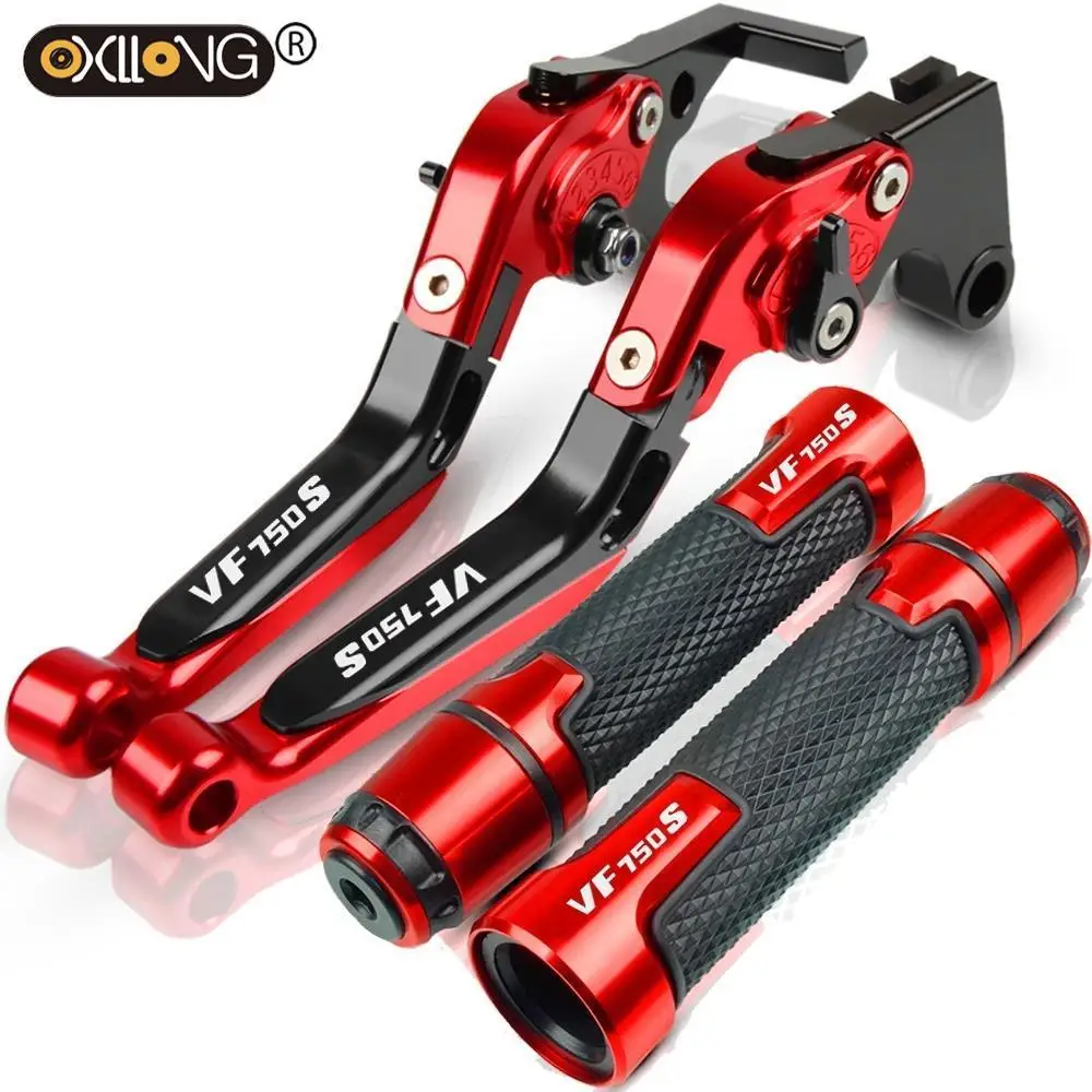 

For Honda VF750S SABRE 1982 1983 1984 1985 1985 Motorcycle Accessories Extendable Brake Clutch Levers Handlebar Hand Grips ends