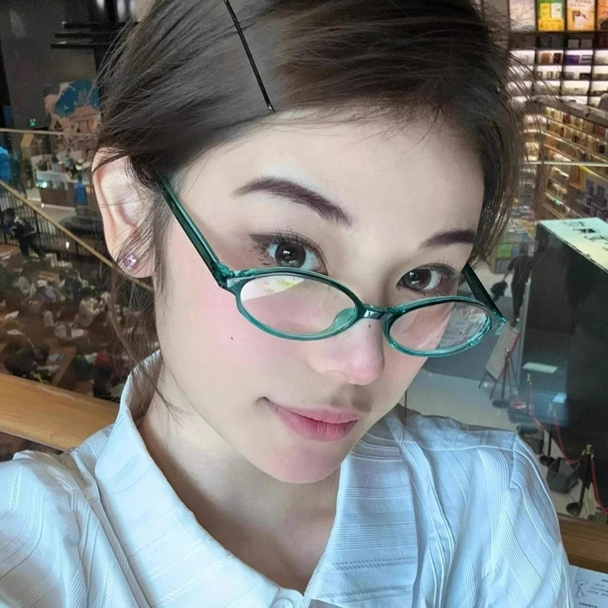 Retro Y2K Oval Square Glasses for Women Girls Korean Red Green Frame Eyeglasses Decorative Computer Reading Anti-blue Eyeglasses