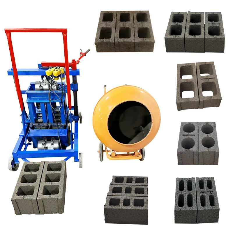 

Semi-automatic Mini Mobile Manual Hollow Cement Brick Making Machine Concrete Block Making Machine Manufacturer