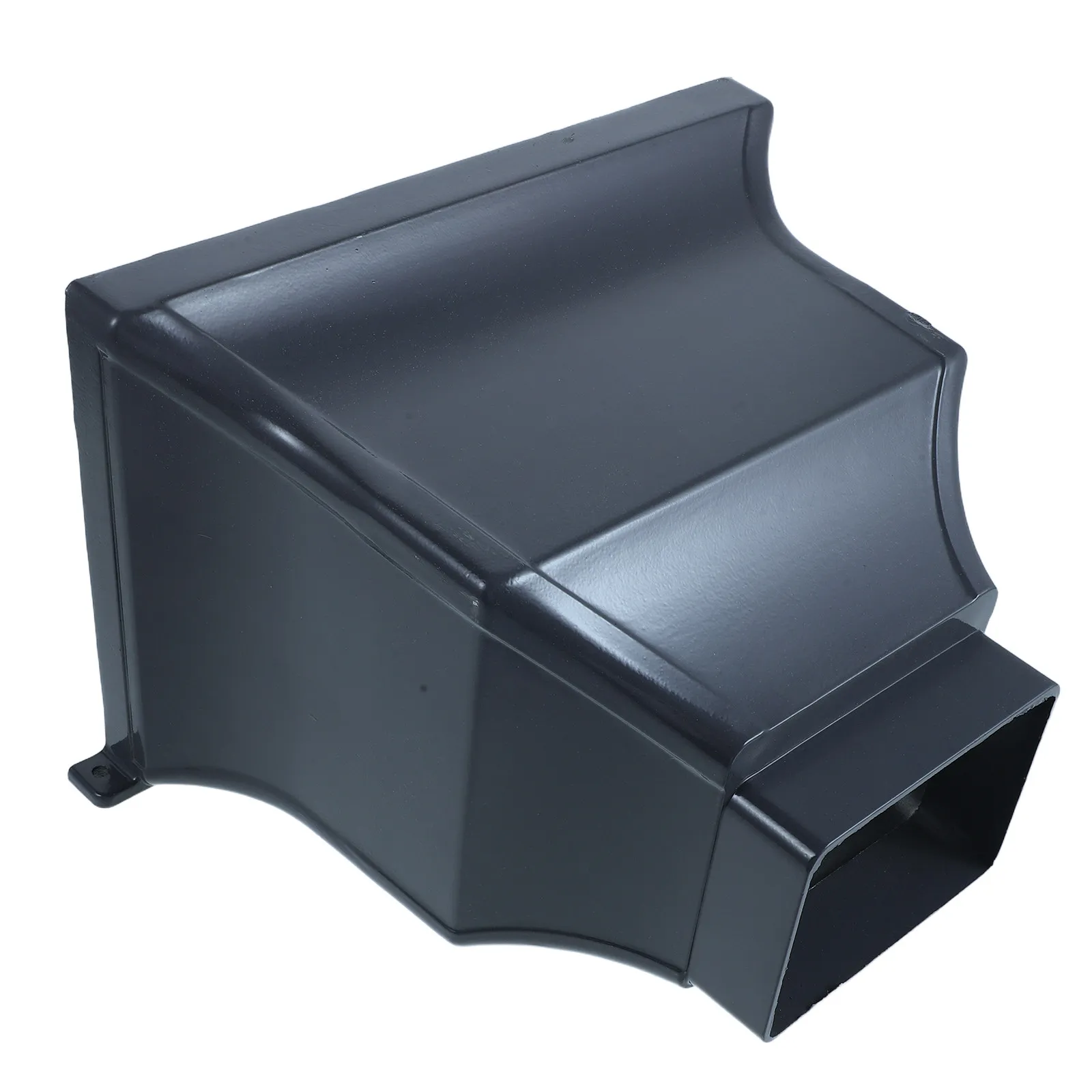 Rainwater Diverter Aluminum Alloy Grey 1181x866x709in Modern Curved Design Downspout Adapter Gutter Fitting Rain Barrel