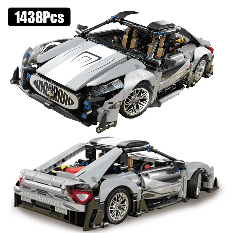 

Technical Expert 1438Pcs Famous Racing Sport Car Model Building Blocks City Mechanical Supercar Speed Vehicle Bricks Toys Gifts