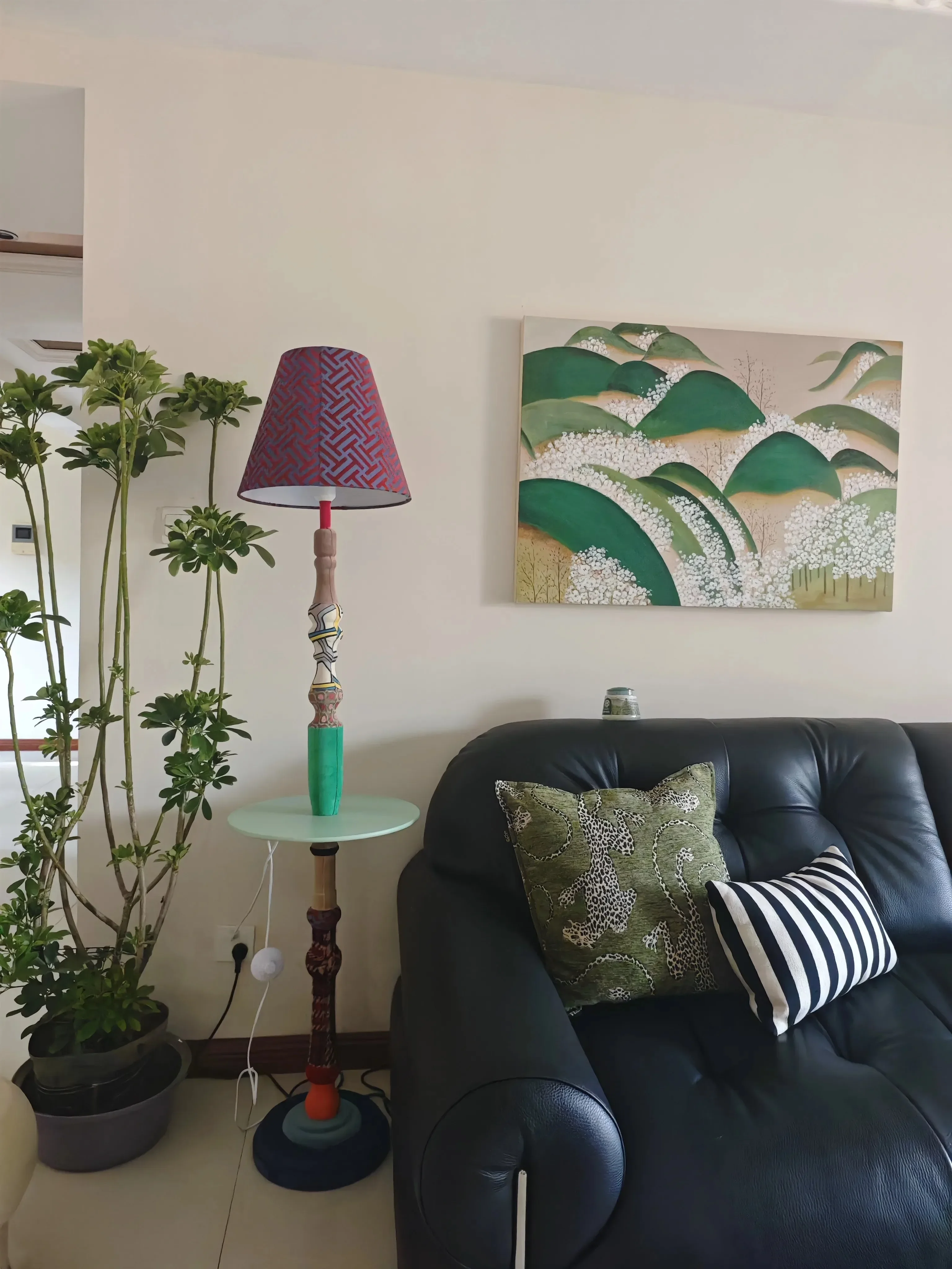 مصباح أرضي غايا، غرفة معيشة بسيطة، غرفة نوم حديثة، إبداع أوروبي، مصباح أرضي، مصباح رأسي