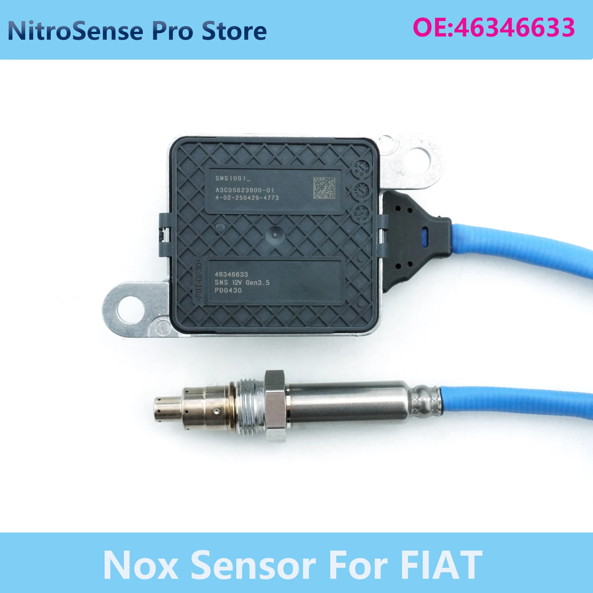

46346633 Новый датчик оксида азота NOX для FIAT 500X (334) (2021) 1.3 MJET SNS1081A A3C05823900-01