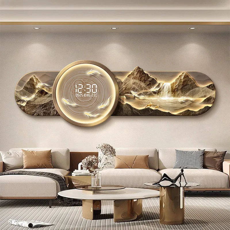Luxury Interior Wall Clock Design Simple Italian Relaxing European Modern Digital Conference Aesthetic Reloj De Pared Home Decor