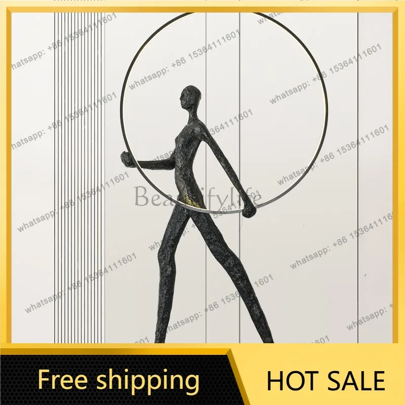 Humanoid sculpture floor-to-ceiling large ornament exhibition hall sales office abstract art ornament