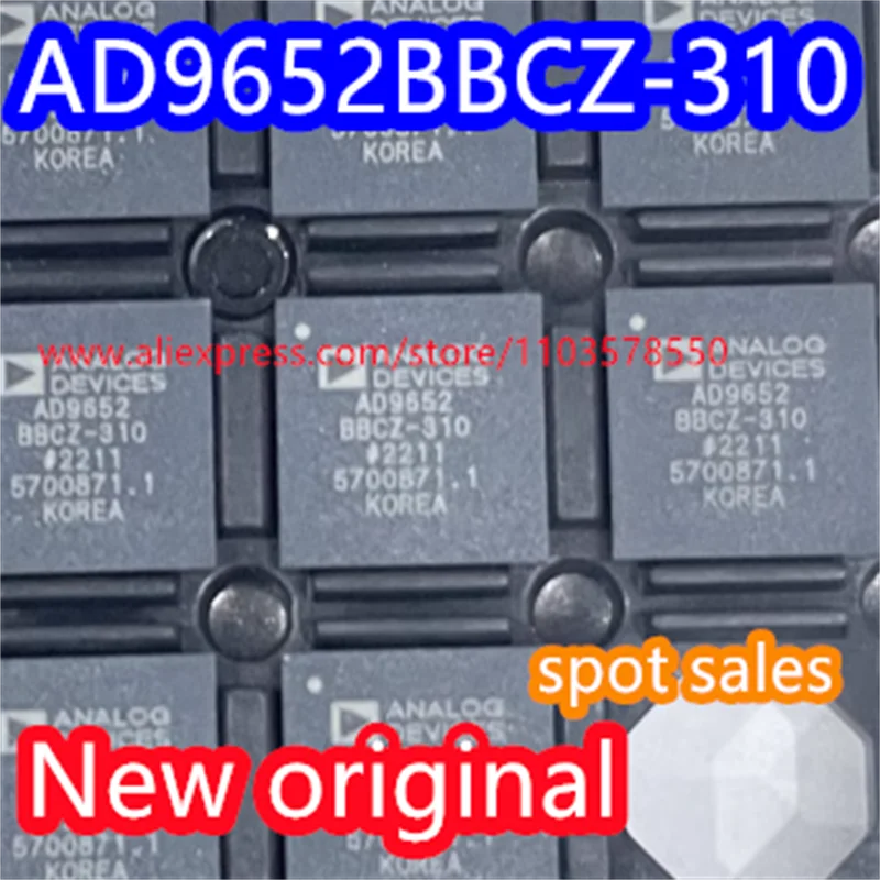 1PCS  Brand new original AD9652BBCZ-310 AD9652BBCZ patch CSP-BGA-144 dual channel analog-to-digital converter IC chip AD9652