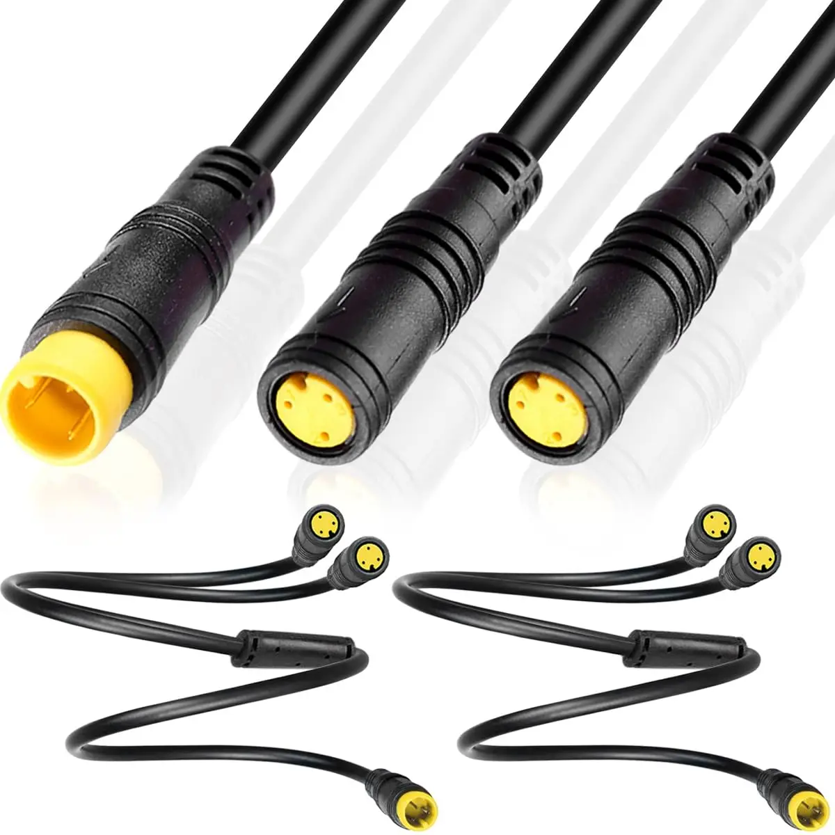 E-bike Signal Sensor Y Splitter 2/3/4/5Pin Connector for BAFANG BBS01B BBS02B BBSHD Electric Scoote Bicycle Cord