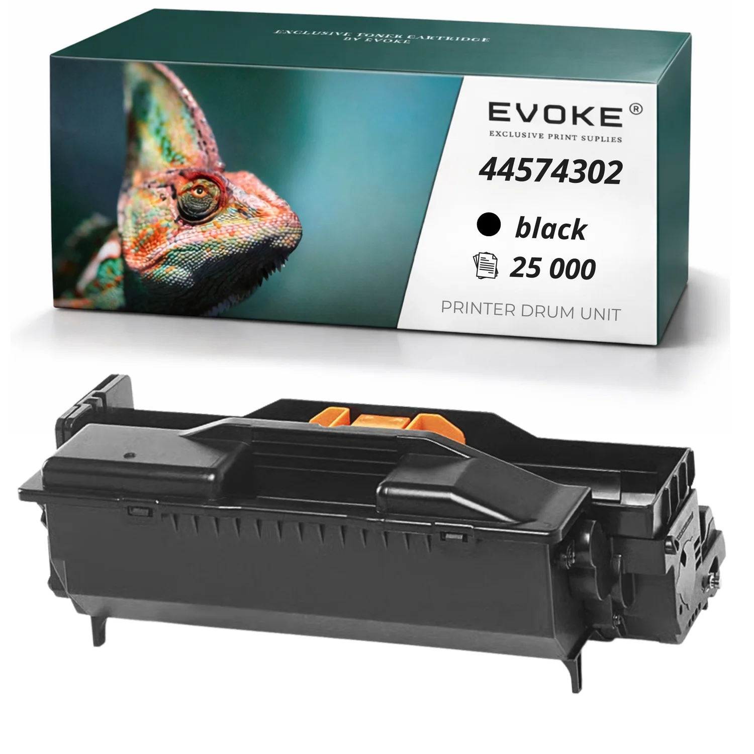 Evoke Compatibele Trommel voor Oki D411 44574302 Zwart 25000 Pagina's B411D B412Dn B431D Mb461 Mb491