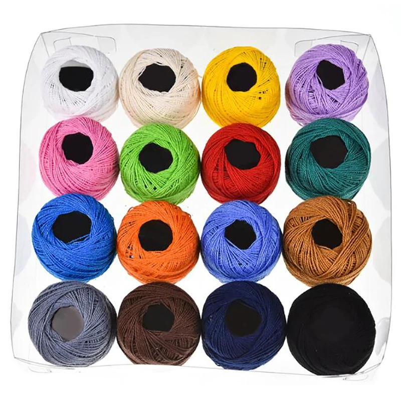 Cross Stitch Thread Embroidery Sewing Thread Diy Hand-Knitted Patch Thread Sewing Supplies Handcraft 16 Pcs