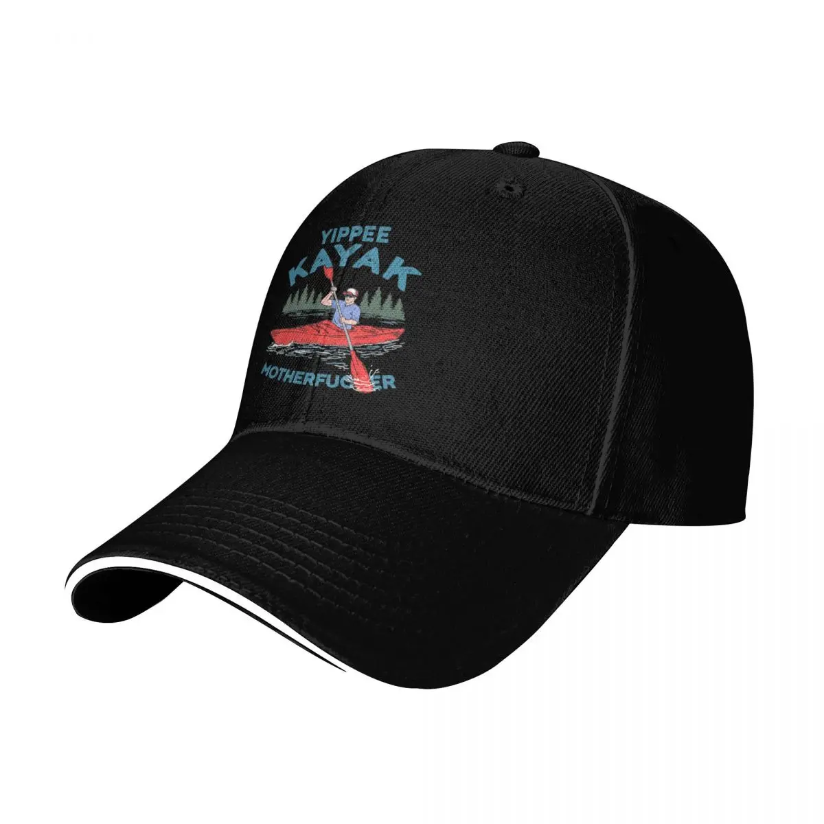 Funny Kayak Yippee Kayak Canoeist kayaking Baseball Cap Contrast Two Tone Brim Snapback Flat Bill Strapback Dad Hat