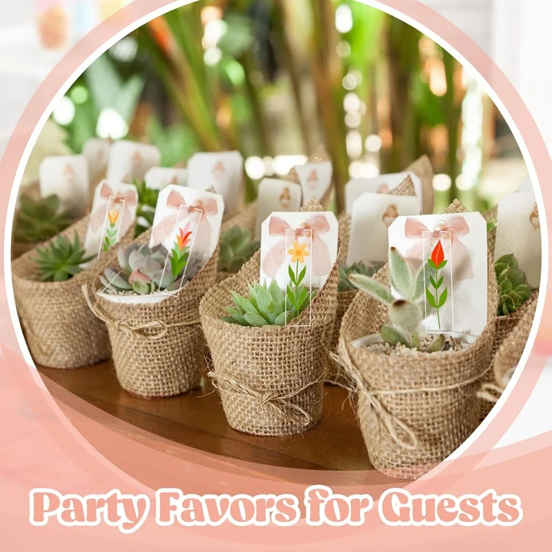 24PCS Transparent Acrylic Bookmark Blanks Clear Acrylic Bookmarks Acrylic Tags DIY Bookmark Book Accessories