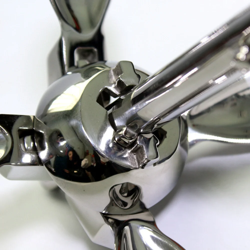 قارب قابل للنفخ 316 الفولاذ المقاوم للصدأ الحديد مرساة معدنية لقارب كاياك زورق طوف قارب صيد كاياك 0.7 كجم الساخن