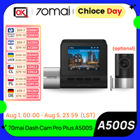 70mai Dash Cam Pro Plus A500S Built-in GPS ADAS,wifi Car DVR 1944PHD Recoeding Support Rear Cam 24H Parking Monitor,Night Vision