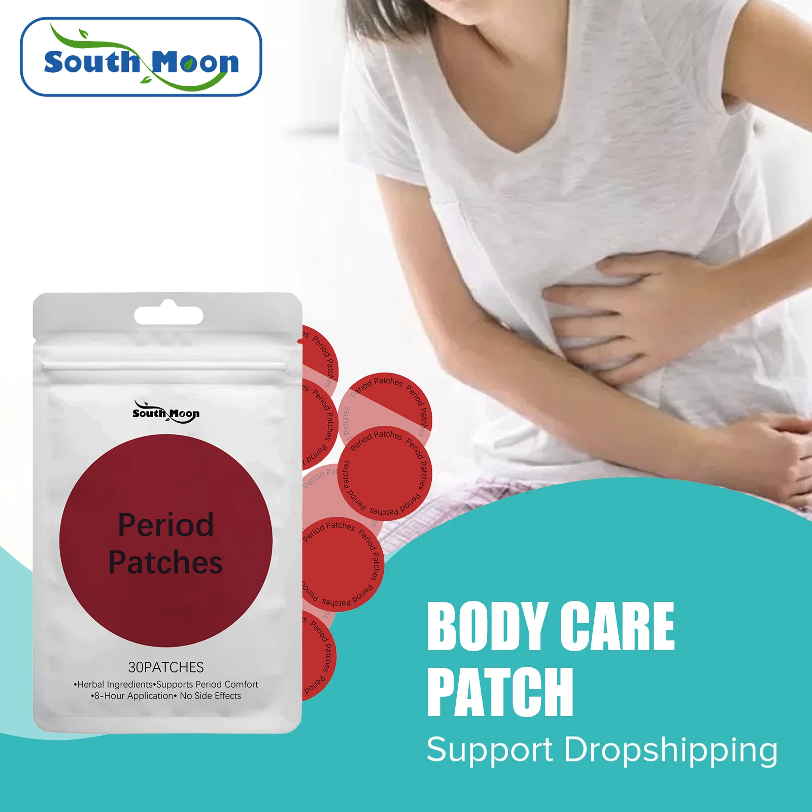 

30/60/90pcs Menstrual Body Care Patch Relief Dysmenorrhea Period Uterine Cramps Immune Support Abdominal Skin Assistive Patch