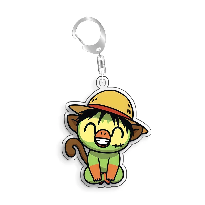 For Pokemon Elf Qikchu Bulbasaur Jigglypuff Slowpoke Acrylic Selfmade Cute Cartoon Anime Keychain Pendant Toy Gift 5cm