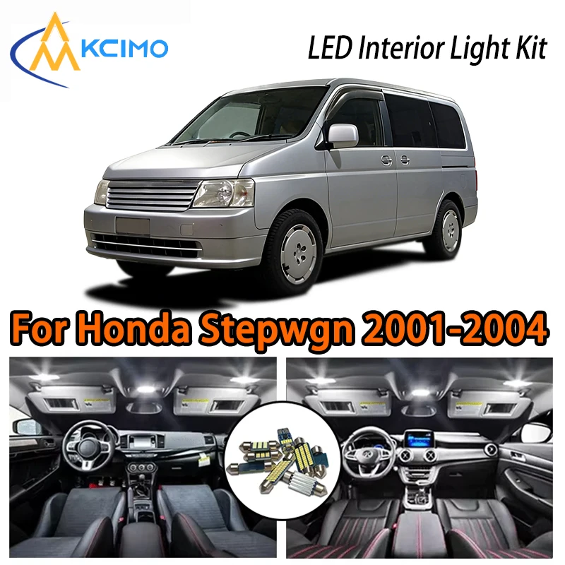 

Excellent White Ice Blue LED Lights For Honda Stepwgn 2001-2004, Two Colors Choice Super Bright Interior