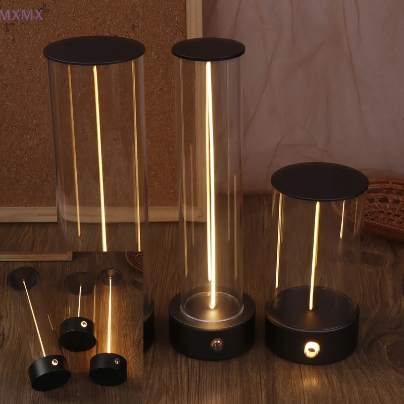 Mini Portable Quantum Table Lamp Cordless Type-C Charging LED Desk Lamp Modern Minimalist Night Light For Bedroom Nightstand