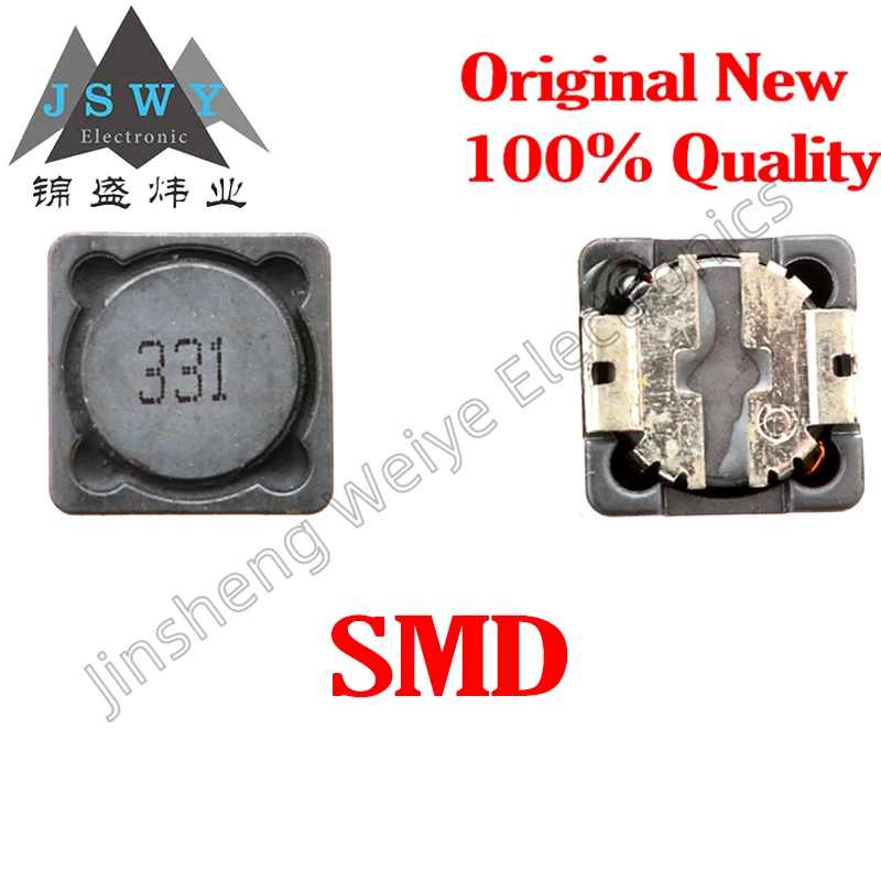 

(20/50) CDRH127R 330uH Shielded Inductor SMD Power Inductor 12X12X7MM 331 Original Spot Fast Delivery Passive Components