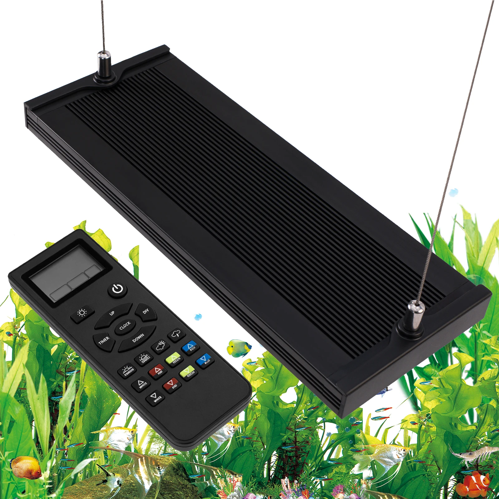 Planted Aquarium Hanging Light - Lâmpada LED de Espectro Completo 24/7