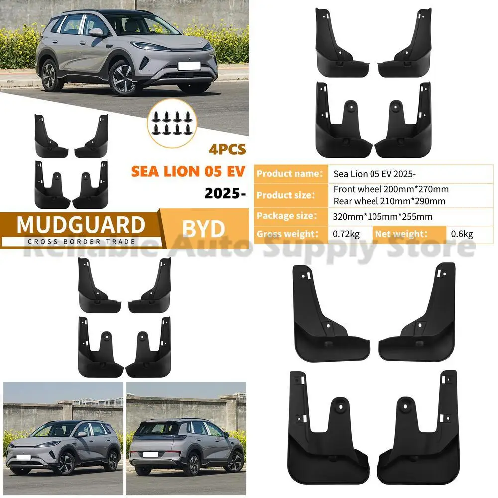 

For BYD Sea Lion 05 EV 2025 Mud Flaps Rubber Fender Liner Auto Accessories Premium Quality Durable Protection Stylish Design
