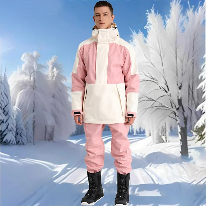 2025 Man Snow Tracksuits Adult Waterproof Clothing Mountain Skiing Sets Winter Women Skiing Suits Sports Jackets Pants Snowsuit