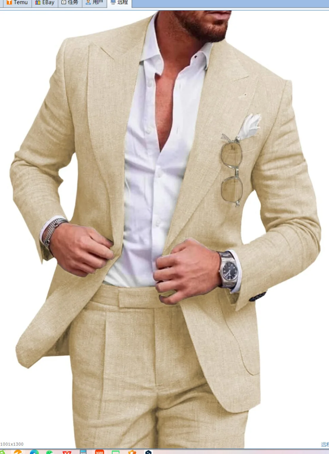 10275 Groom's custom suits for men