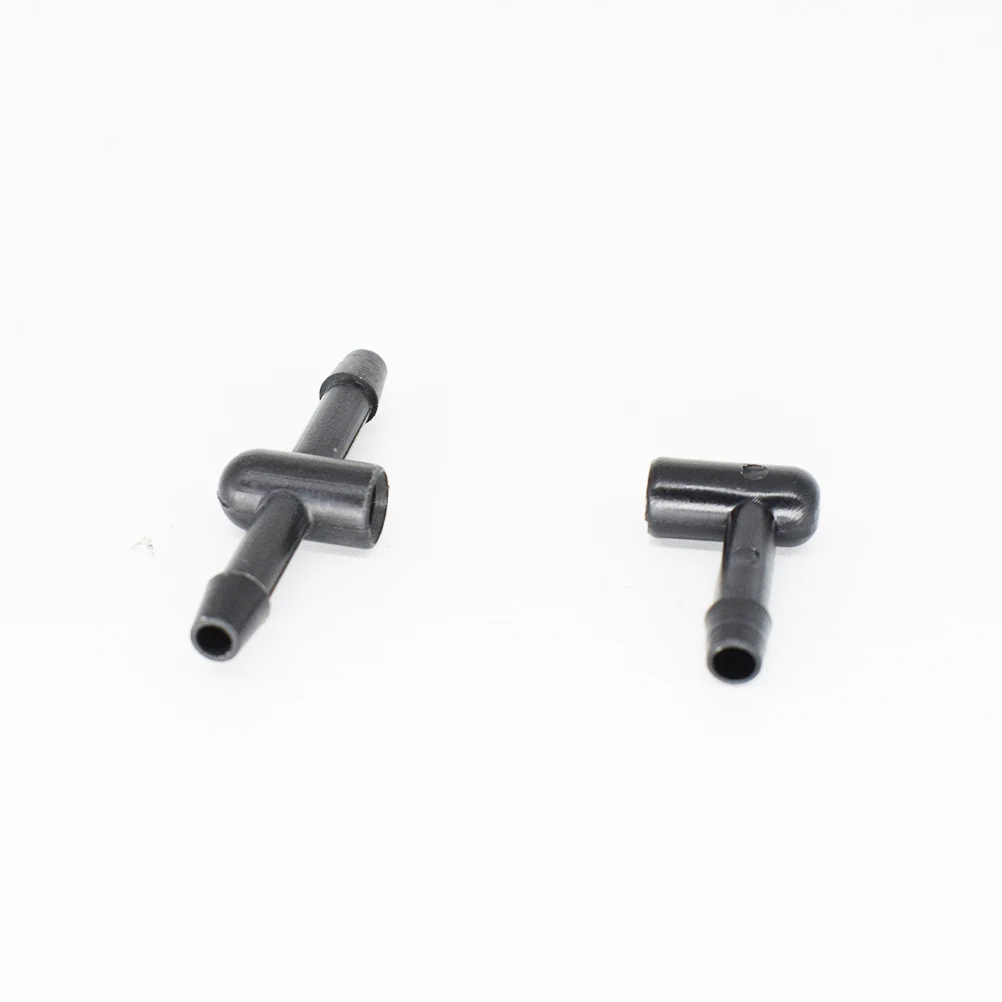 2Pcs Front Windscreen Wiper Washer Nozzle Jet Connector L & T Piece Set For Ford 6680333 1300699 91AG17A612BA 3M51-17A601-AA