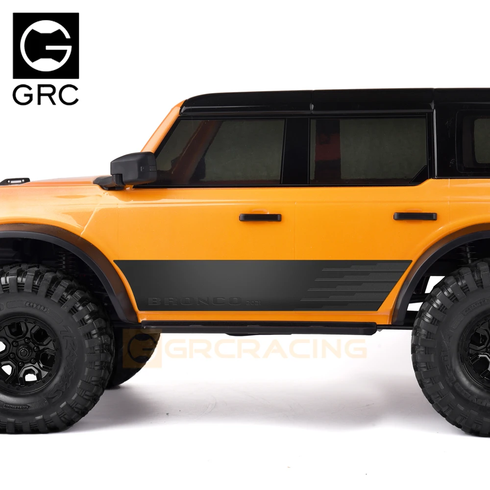 สําหรับ 1/10 Traxxas Trx-4 Bronco Trx4 SHELL ด้านข้างกระโปรงตกแต่งเลนส์กระจกสแตนเลสโลหะ CRASH แผ่นประเภท R