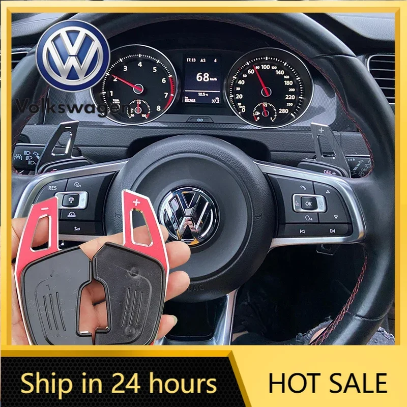 

For VW Volkswagen Jetta MK5 Golf Car Steering Wheel Paddle Shift Extend Shifter Sticker For VW Golf 7 7.5 GTI MK7 GTE GTD RLINE