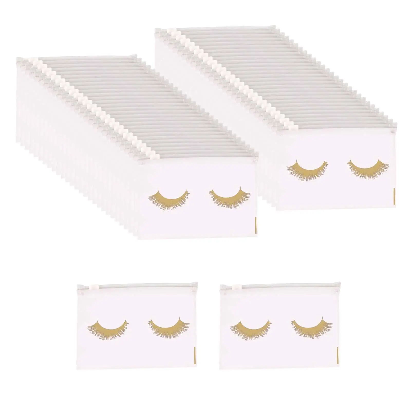50x Lash Bags Empty Makeup Bags, Accessories Practical for Clients Eyelash