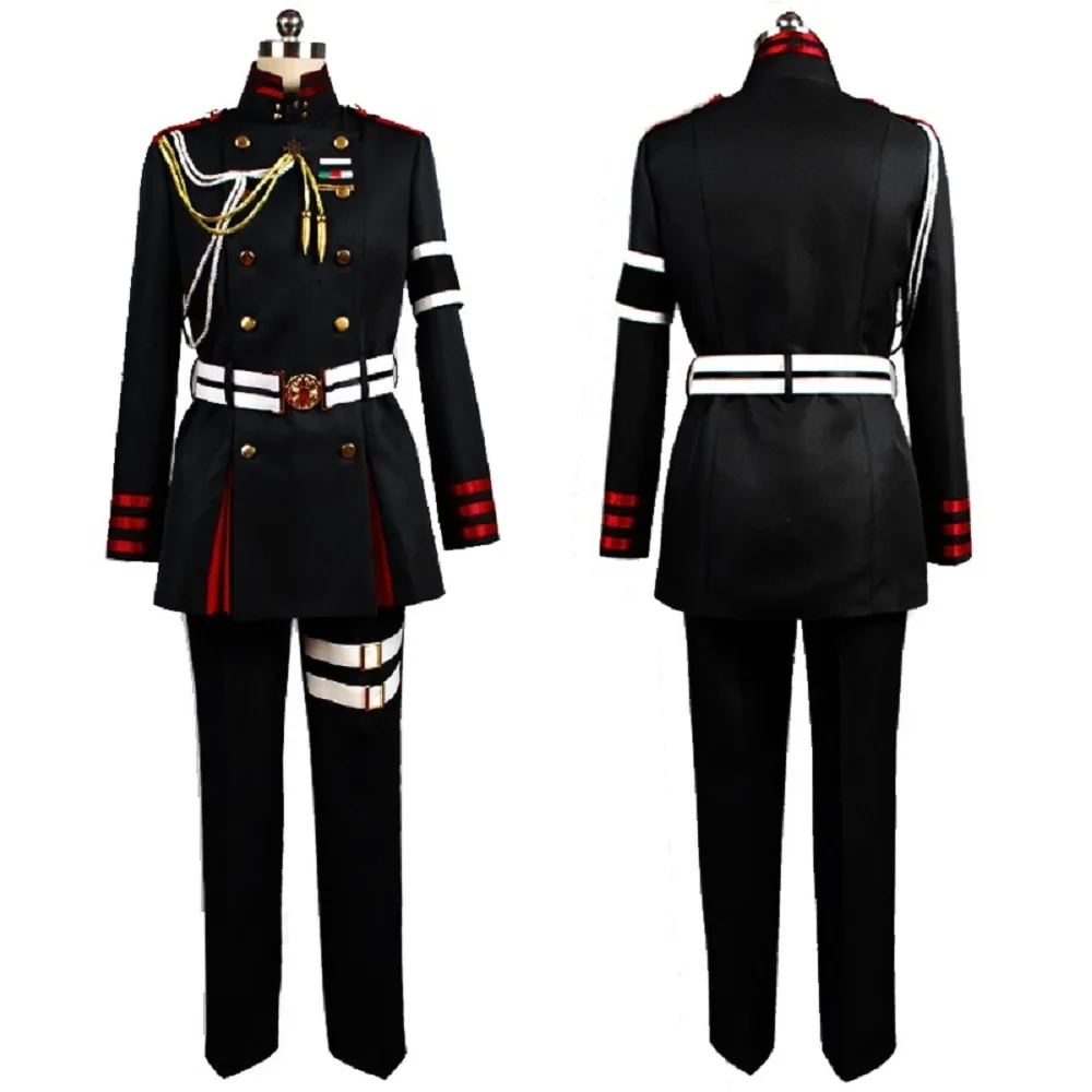 Unisex Anime Cos Guren Ichinose Military Cosplay Costumes Outfit Halloween Christmas Uniform Suits