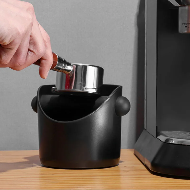 

Coffee Grounds Powder Bucket Home Espresso Machine Handle Knockbox Container Organizer Abs Dregs Recycling Bin