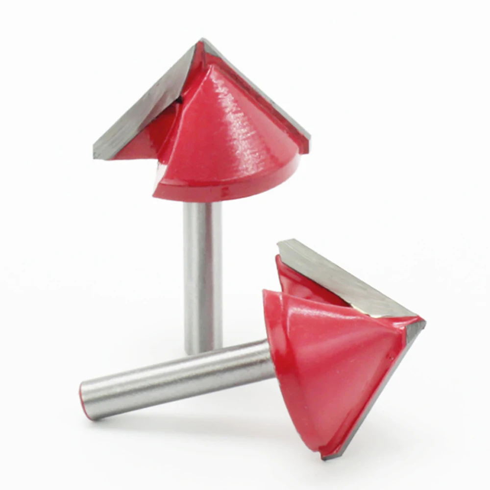 

6mm 3D V Engraving Bit CNC End Mill Router Bit For Wood Tungsten MDF Woodworking 90 Deg Milling Cutter 6x32x90°